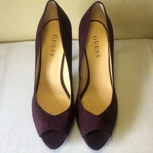 GUESS Gabygale peep toe heels